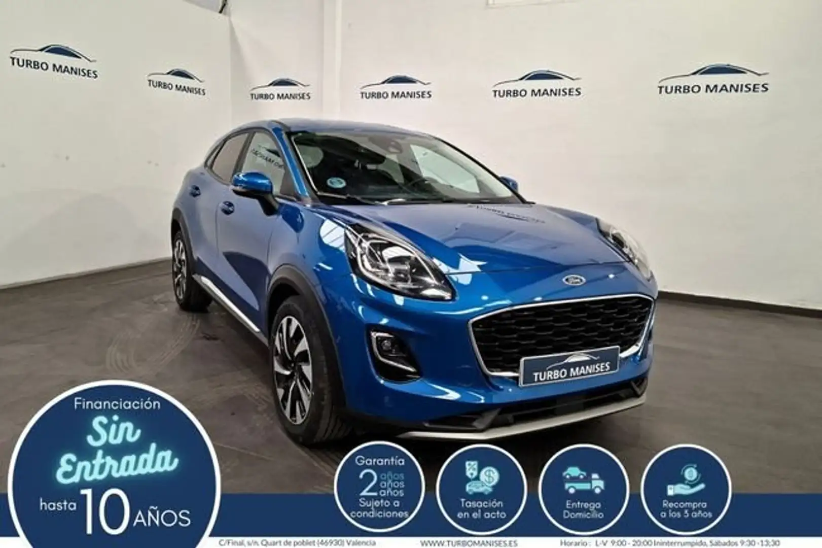 Ford Puma 1.0 EcoBoost 125cv Titanium MHEV Auto Azul - 1