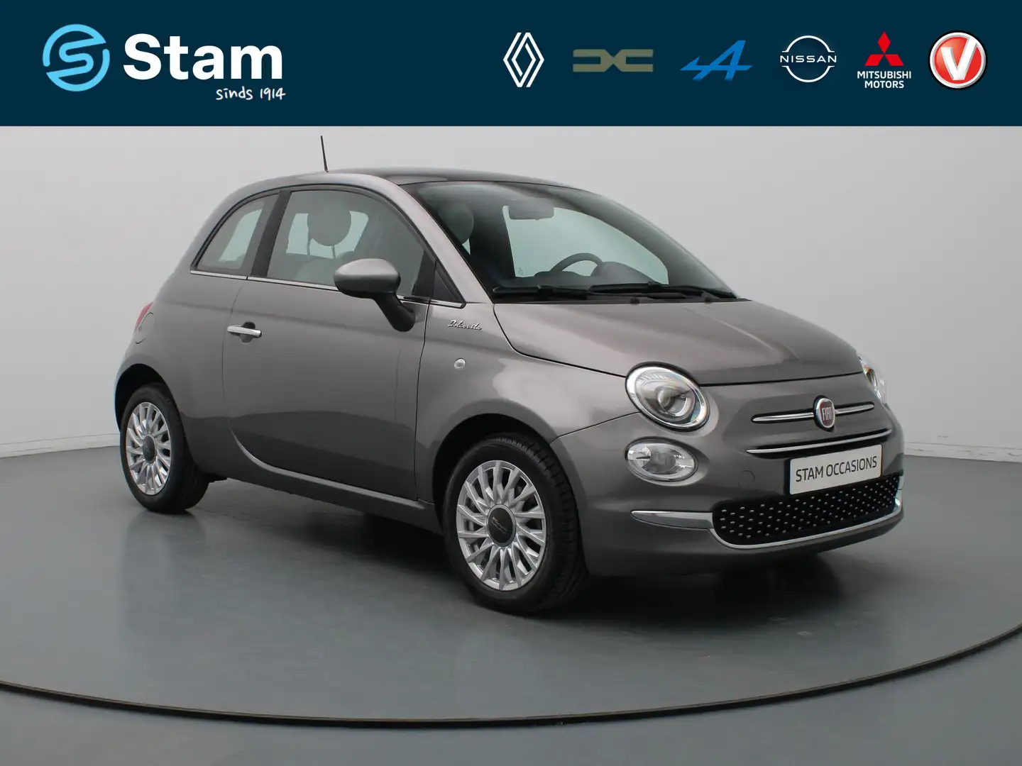 Fiat 500 70pk Hybrid Dolcevita Climate | Carplay | Parkeers Grijs - 1