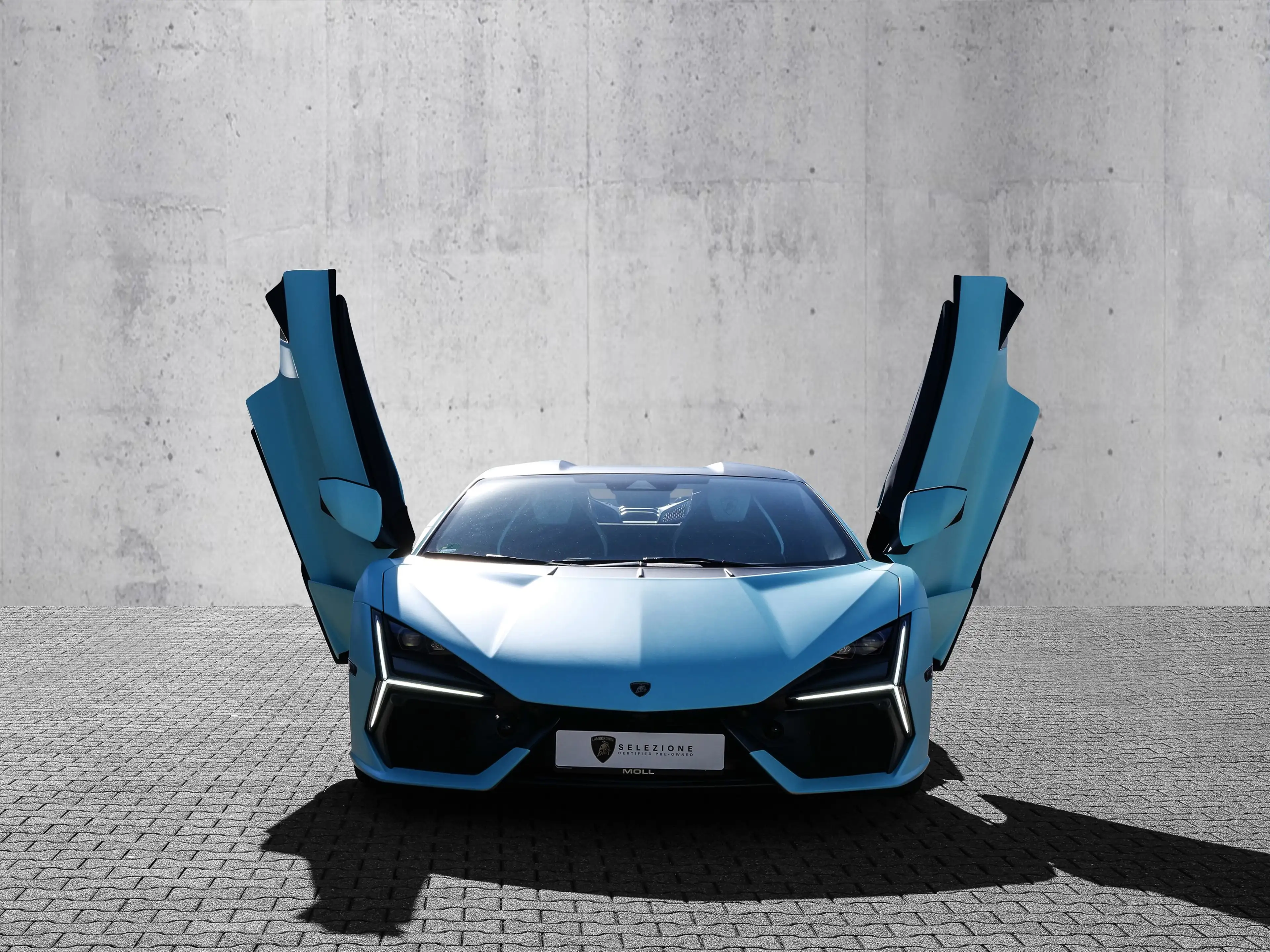 Lamborghini Revuelto Celeste Fedra, Passenger Display — photo 14