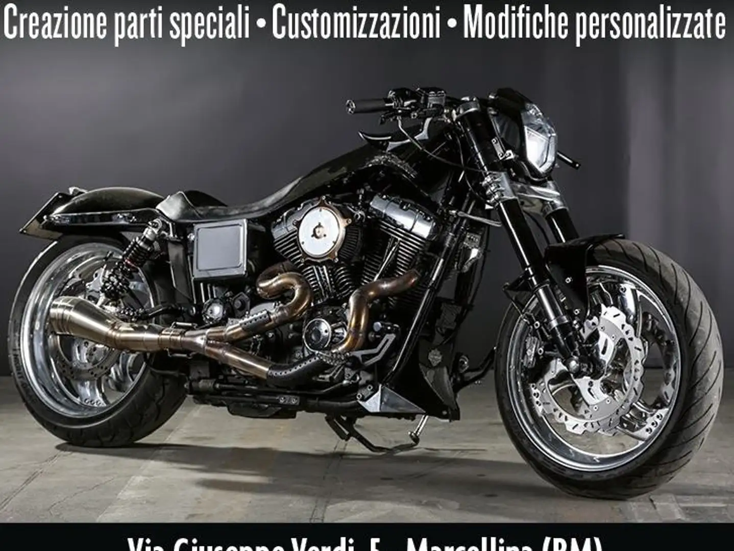 Harley-Davidson Dyna Wide Glide Hard Core Negru - 1