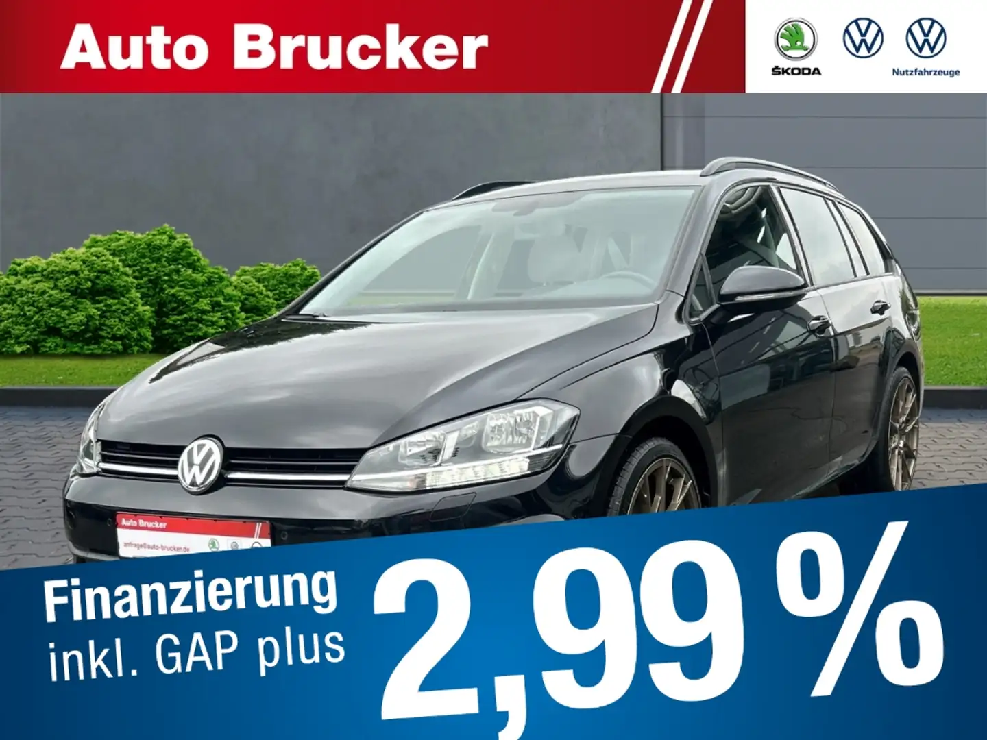 Volkswagen Golf VII Variant Trendline 1.6 TDI 2-Zonen-Klima+Sitzhe Schwarz - 1