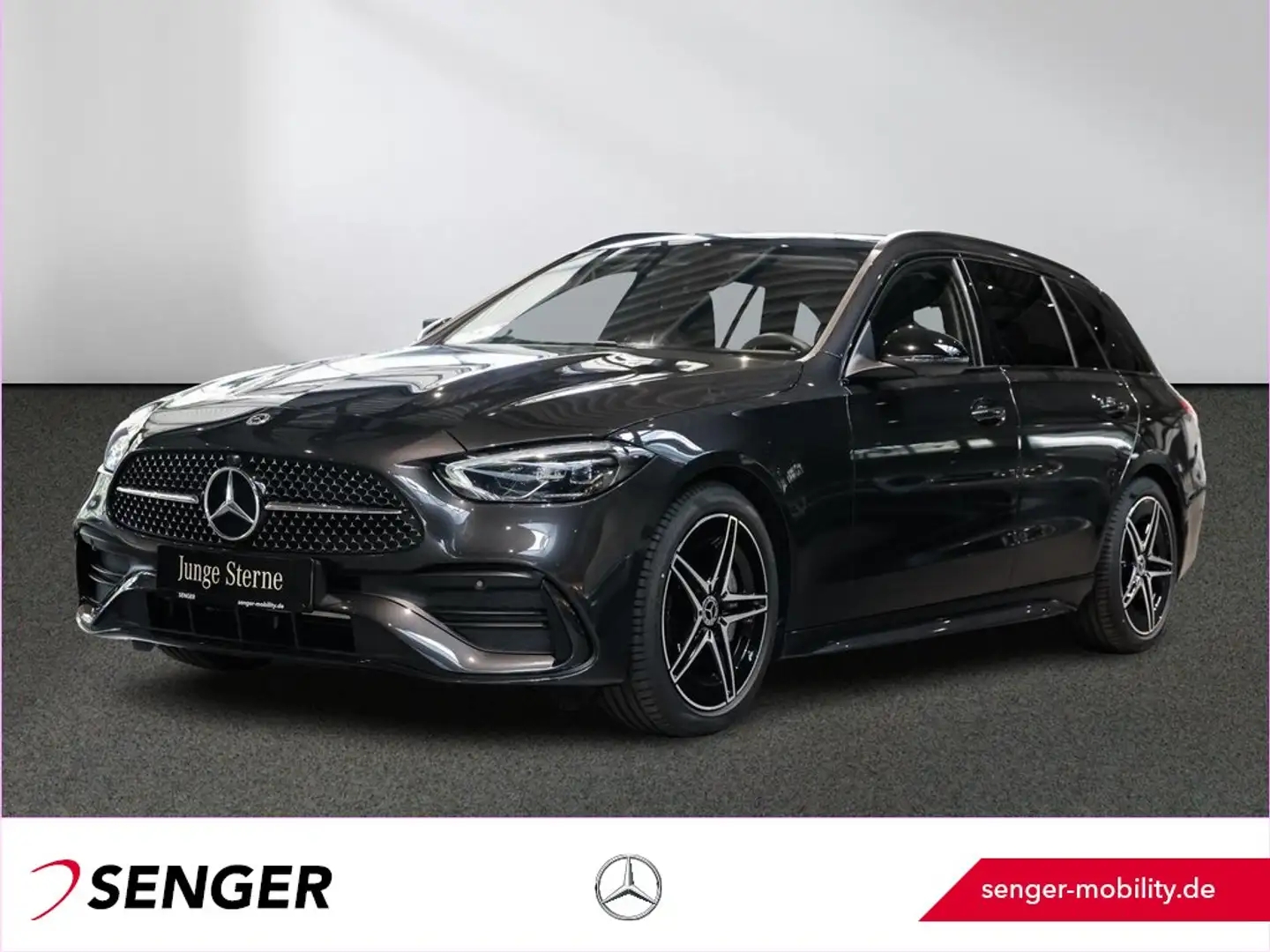 Mercedes-Benz C 180 T AMG Line Night Panorama Totwinkel Kamera Gris - 1