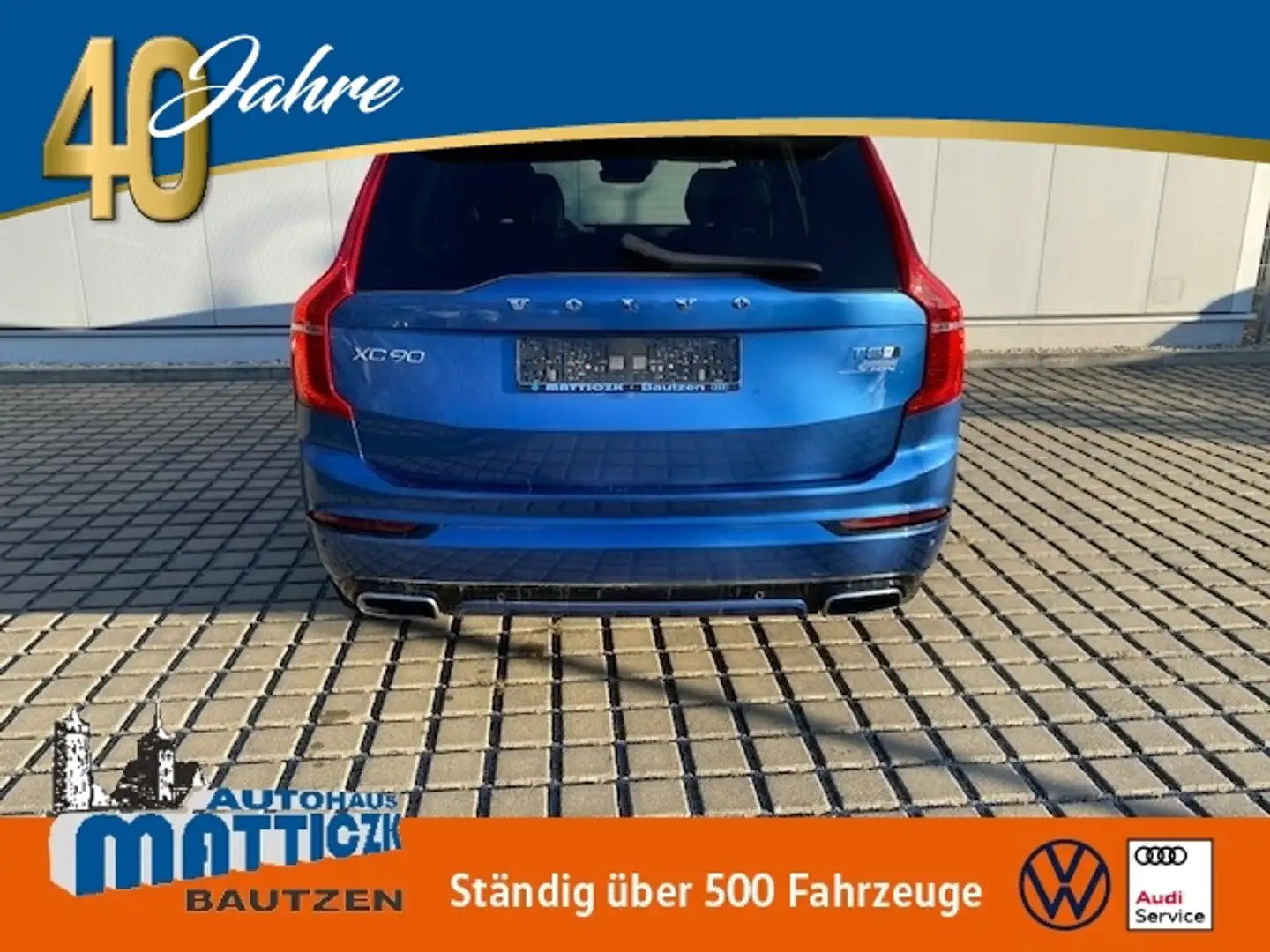 Volvo XC90 AWD R-Design AHK/20-ZOLL/LED/ST-ND-HZ/NAVI+VZE/BU Blauw - 1