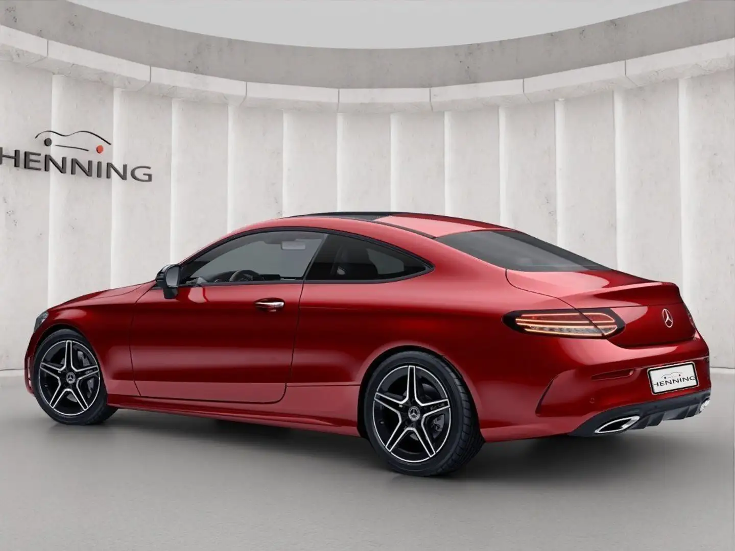 Mercedes-Benz C 300 Coupe AMG Pano Kamera Multibeam Night Rot - 2