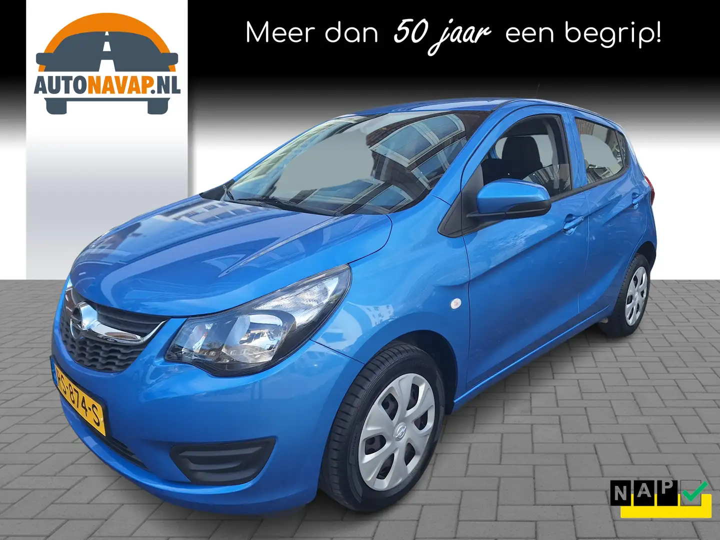 Opel Karl 1.0 ecoFLEX Edition 5Drs /Airco/Cruise/Bluetooth/N Blauw - 1