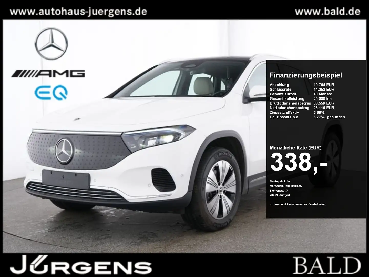 Mercedes-Benz EQA 300 4M Progressive/Pano/Winter/LED/Kamera/18 Weiß - 1