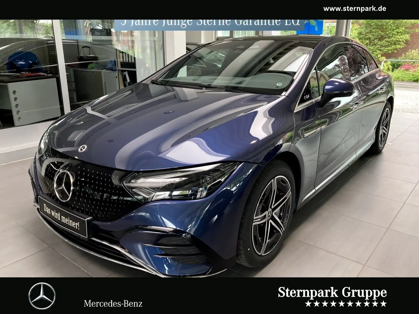 Mercedes-Benz EQE 300 EQE 300 AMG Hyper+TV+Pano+HUD+22kW+Massage+DLigh Синий - 1