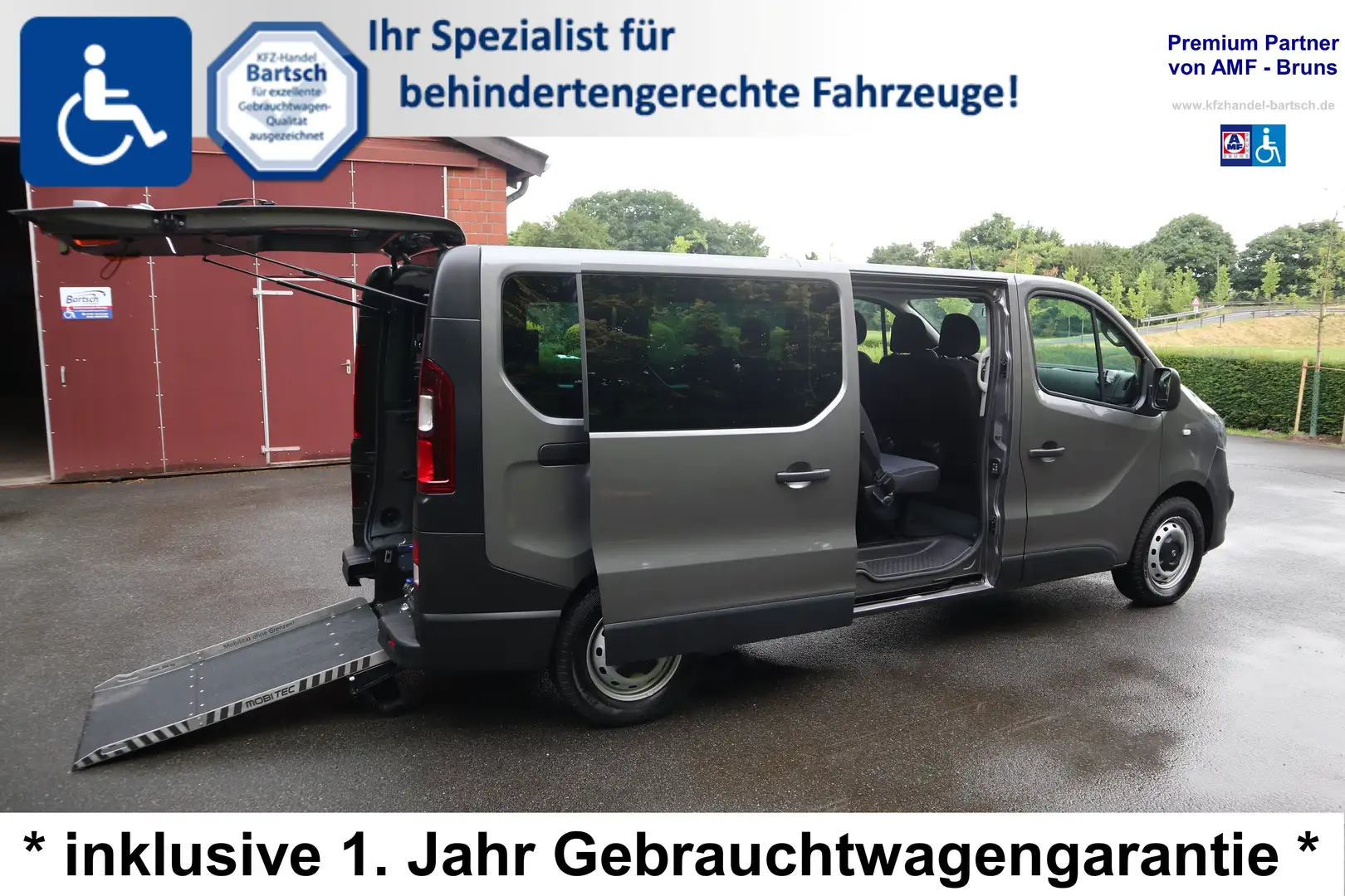 Opel Vivaro L2H1 1,6 CDTI*rollstuhlgerecht*Garantie* Gris - 1