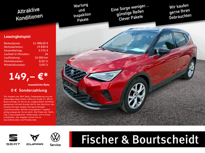 SEAT Arona 1.0 TSI FR KAMERA NAVI ACC FACEL. LED