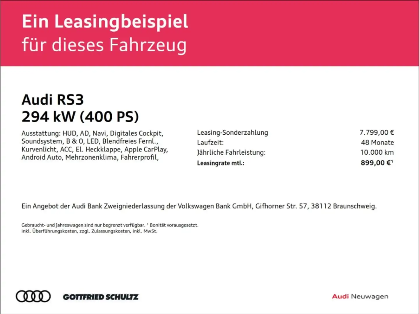 Audi RS3 NEUES MODELL V-MAX 280 KM H RS SCHALENSITZE 2.5 29 Grau - 2