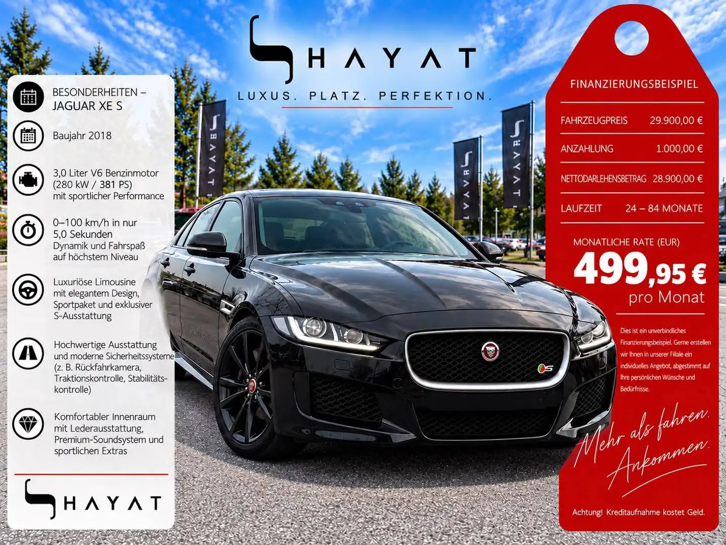 Jaguar XE S Schwarz - 1