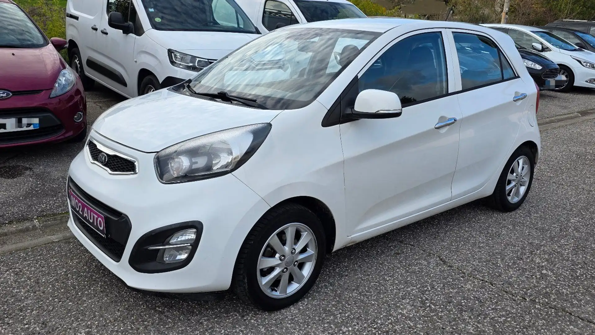 Kia Picanto BOITE AUTO 1.2 85CH PREMIUM 2013 CUIR CLIM RADAR... Blanc - 1