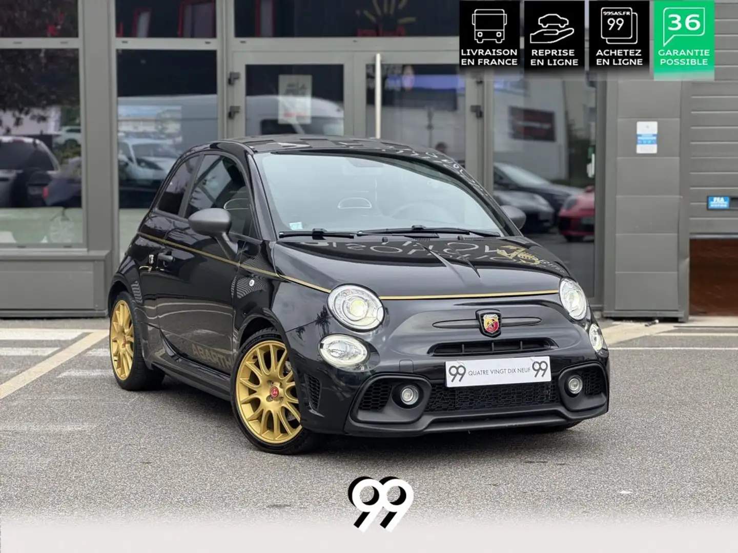 Fiat 500 1.4i 16V - 165 full Abarth 595 Scorpioneoro CREDIT LIVRAISON REPRISE Gold - 1