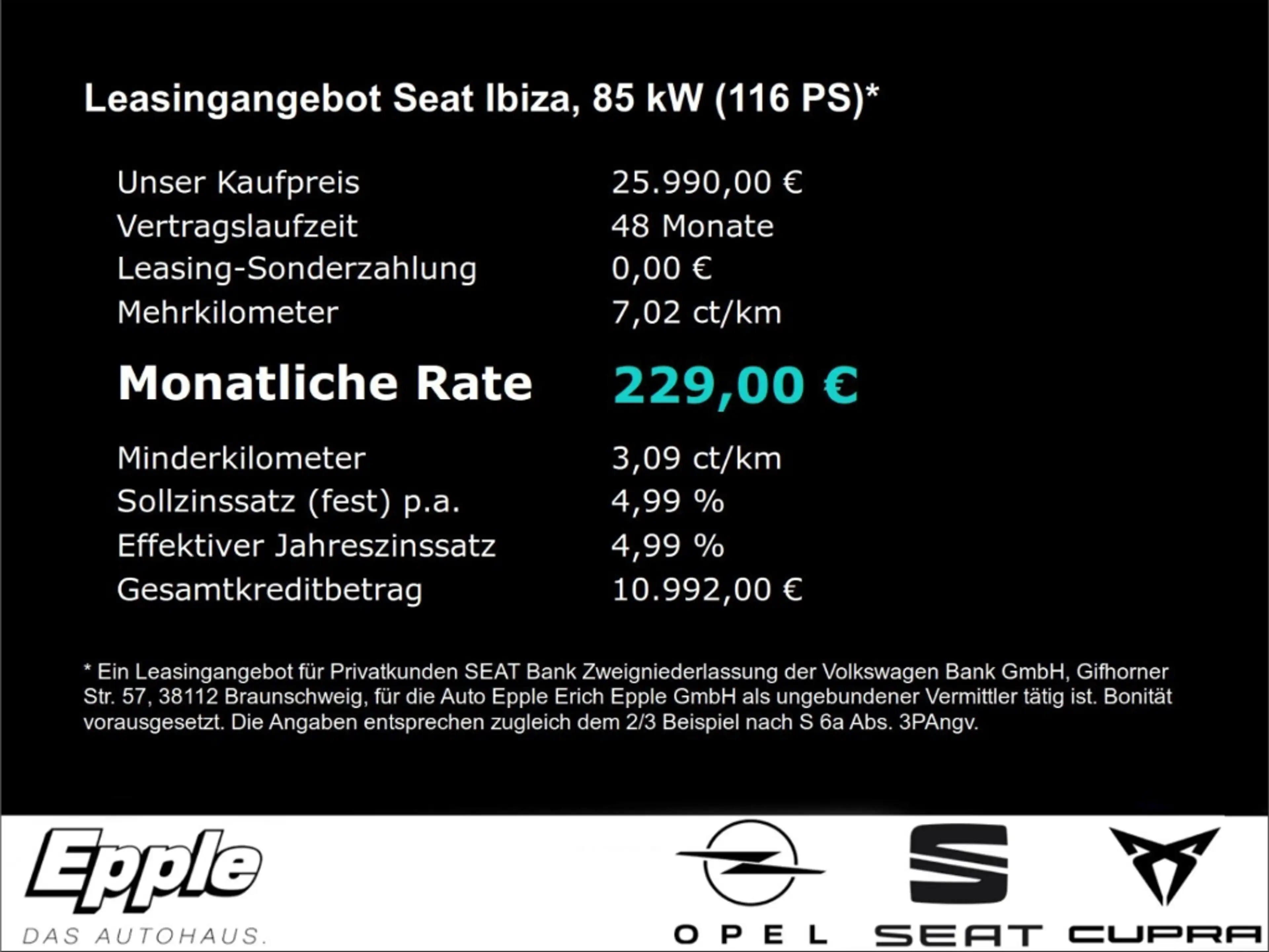 SEAT Ibiza FR 1.0 TSI 85 kW (116 PS) 7-Gang-DSG Navi Rückfahr — photo 4