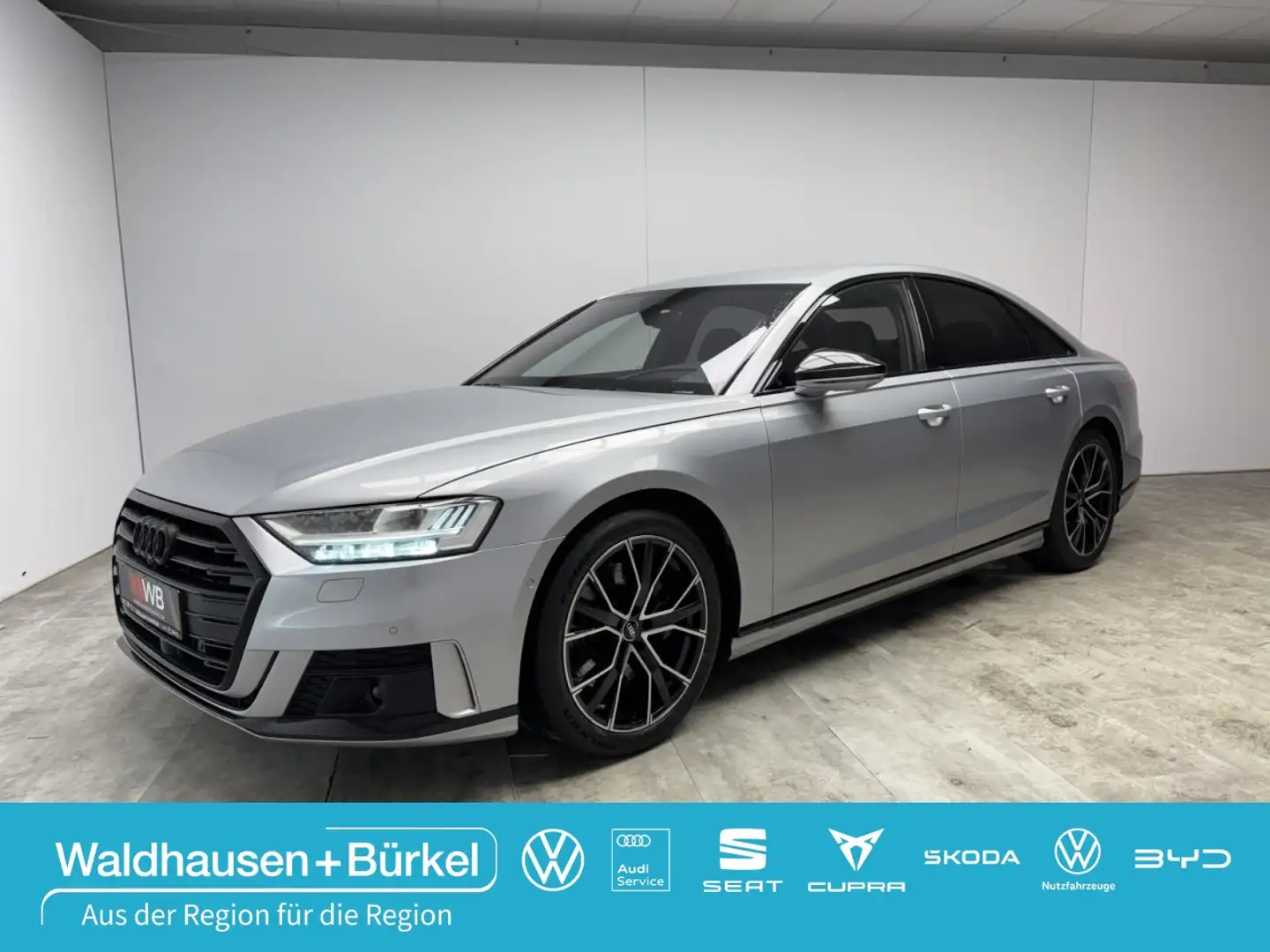 Audi A8 55 3.0 TFSI quattro S-Line Alcantara Himmel Klima Silber - 1