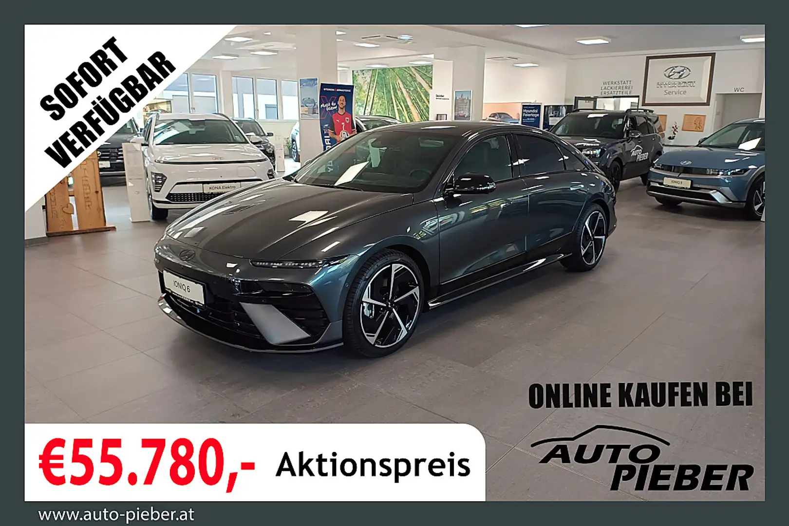 Hyundai IONIQ 6 84kWh N-Line 4WD *Wämepumpe*Matrix-LED* Grau - 1