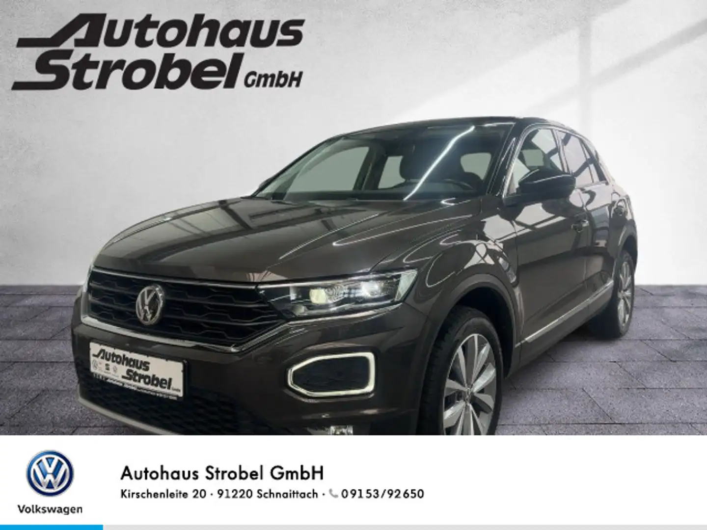Volkswagen T-Roc 1.5 TSI DSG Style AHK ACC Navi LED Kamera Braun - 1