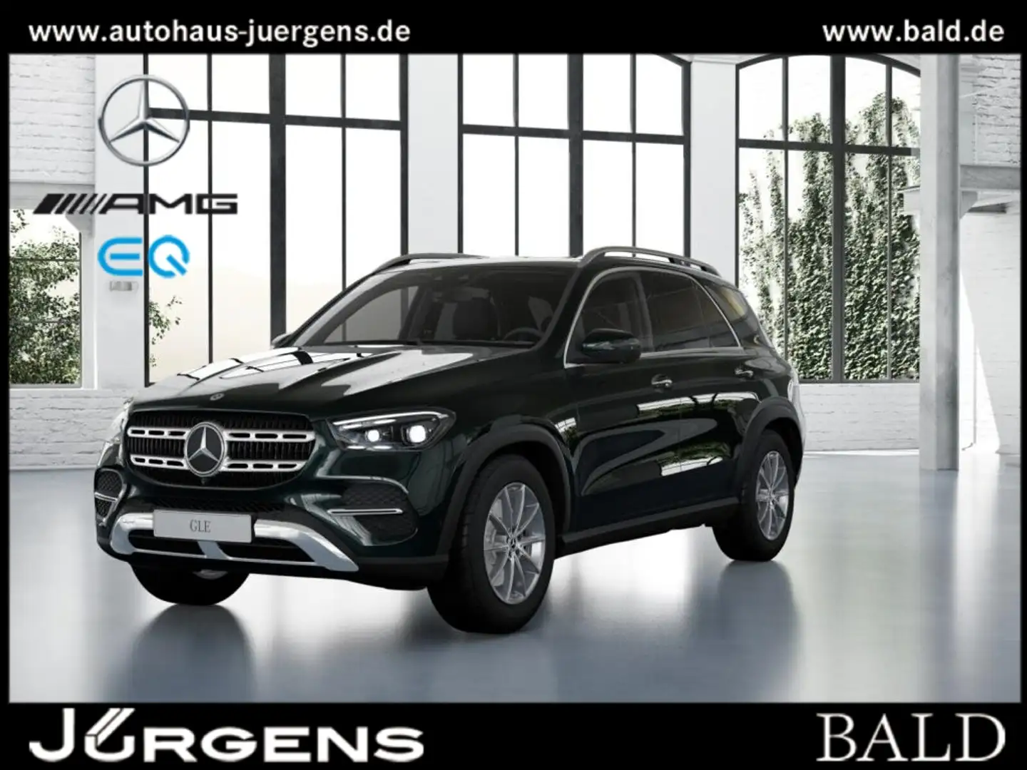 Mercedes-Benz GLE 450 4MATIC +MBUX+Wide+Pano+Burm+AHK+360+HUD Grün - 1
