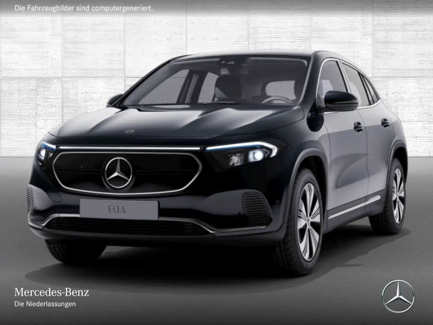 Mercedes-Benz EQA 250 ELECTRICART+ADVANCED+KAMERA+EDW+SPUR Schwarz - 2