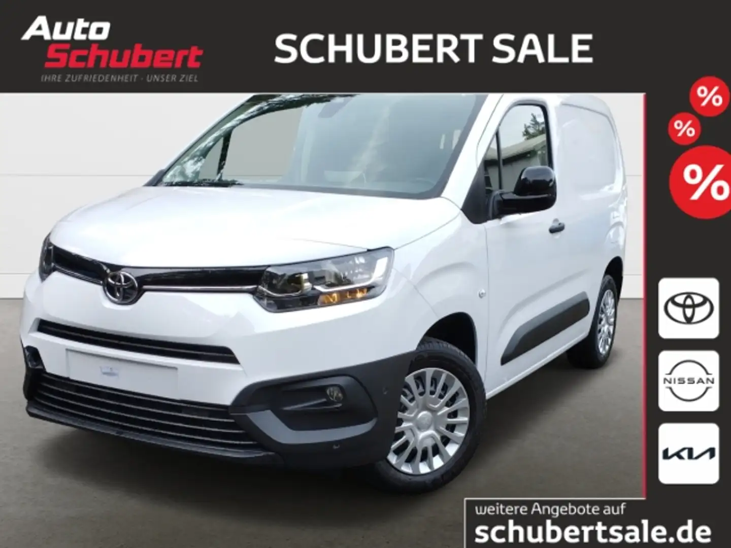Toyota Proace City L1 Meister 1,5 D-4D Apple CarPlay Android Auto Mus Weiß - 1