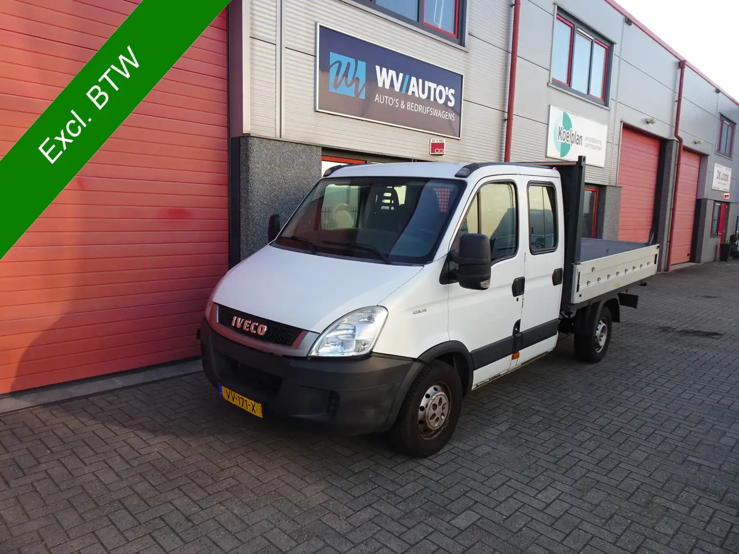 Iveco Daily 29 L 14 D 345 dc 7 pers airco openlaadbak Wit - 1