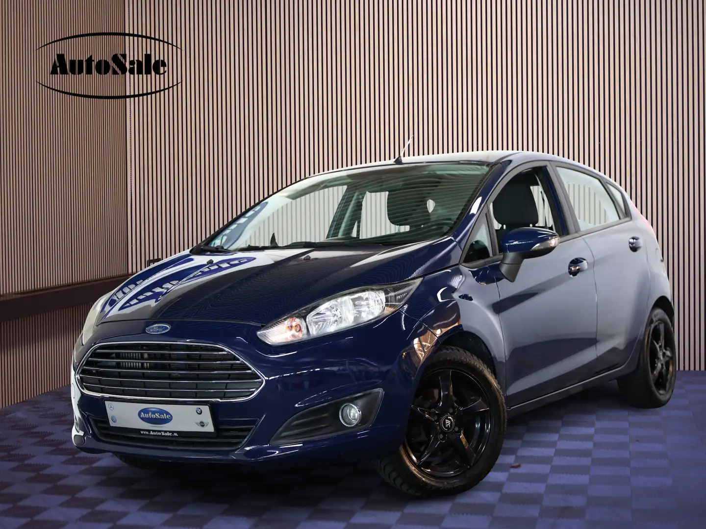 Ford Fiesta 1.0 EcoBoost Titanium AUTOMAAT BT AIRCO 101pk LMV Blauw - 1