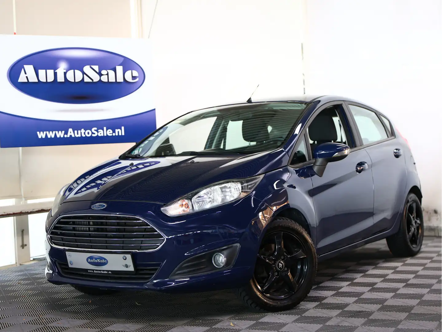 Ford Fiesta 1.0 EcoBoost Titanium AUTOMAAT BT AIRCO LMV '14 Blau - 1