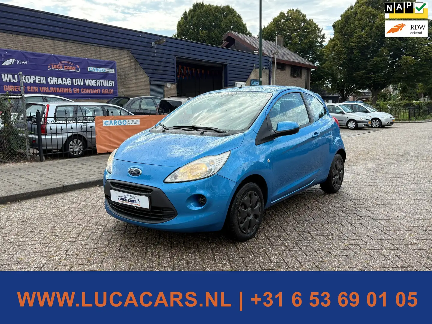 Ford Ka/Ka+ 1.2 Cool & Sound start/stop NIEUWE APK! Blauw - 1