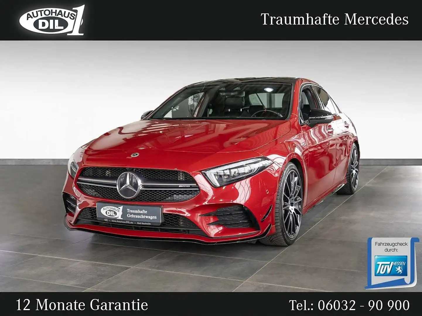 Mercedes-Benz A 35 AMG A 35 4Matic AMG *AERODYNAMIK*PANO*KEYLESS*RFK* Rouge - 1