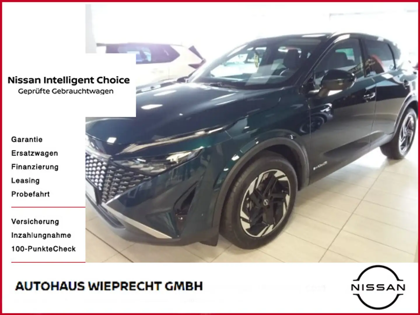 Nissan Qashqai 1.5 VC-T N-Connecta e-Power Tageszulassu Grün - 1