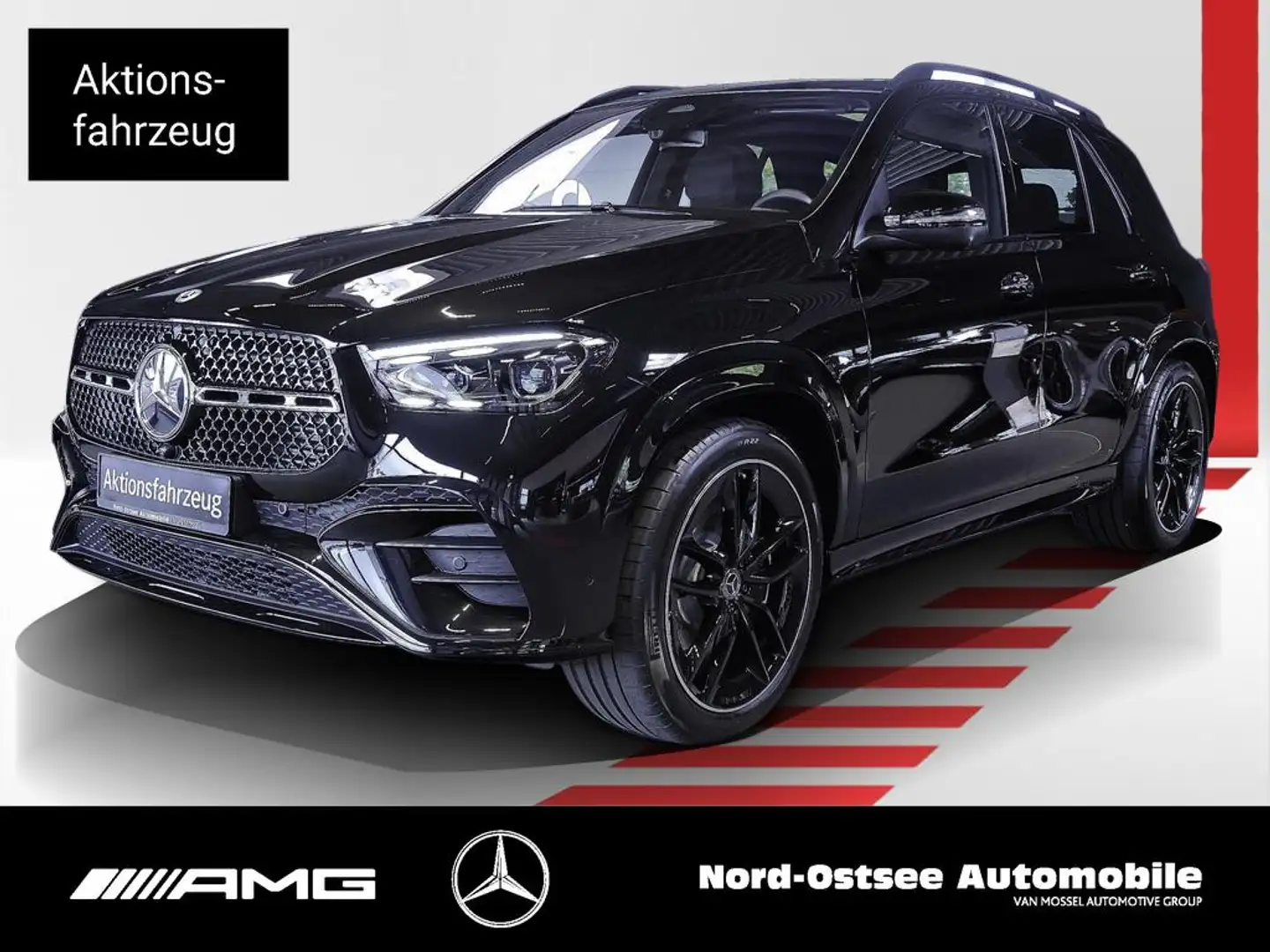 Mercedes-Benz GLE 450 d 4m AMG NIGHT PANO AKUSTIK HUD AHK 22-Z Negro - 1