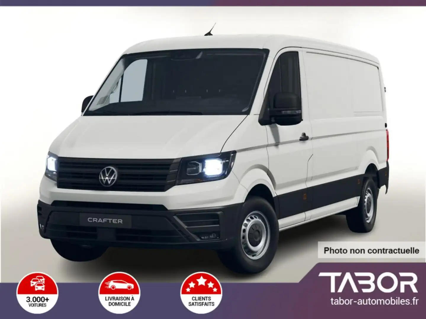 Volkswagen Crafter 35 2.0 TDI 140 AT8 L3H2 3pl Blanc - 1