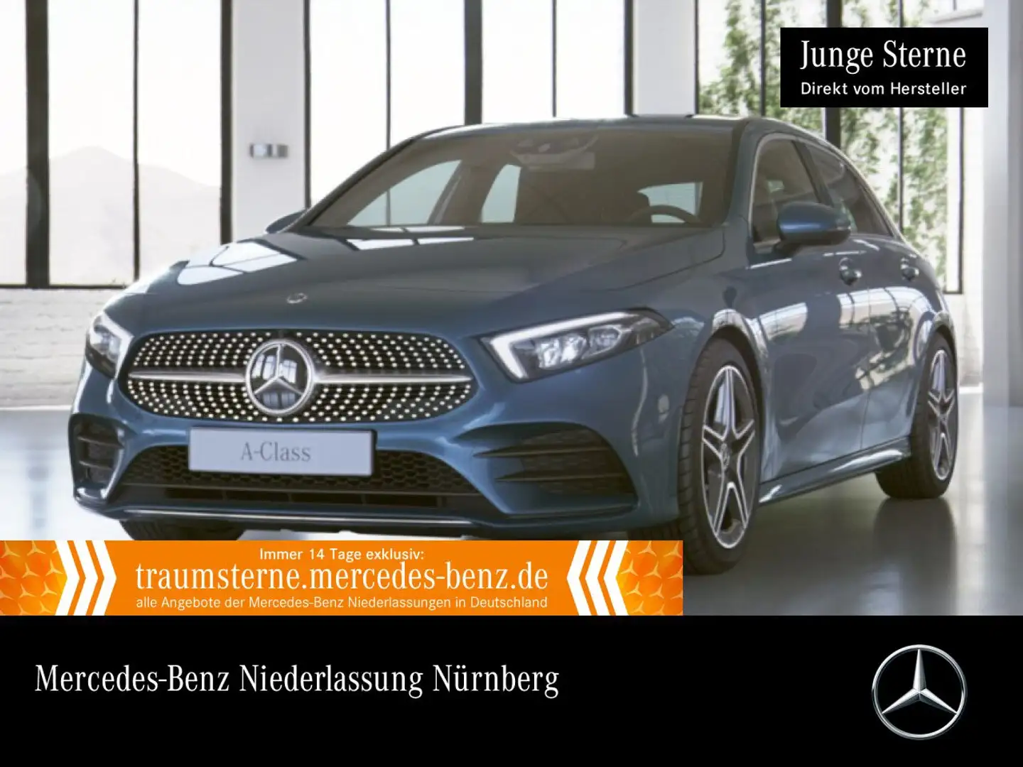 Mercedes-Benz A 200 d AMG+360°+LED+8G Blau - 1