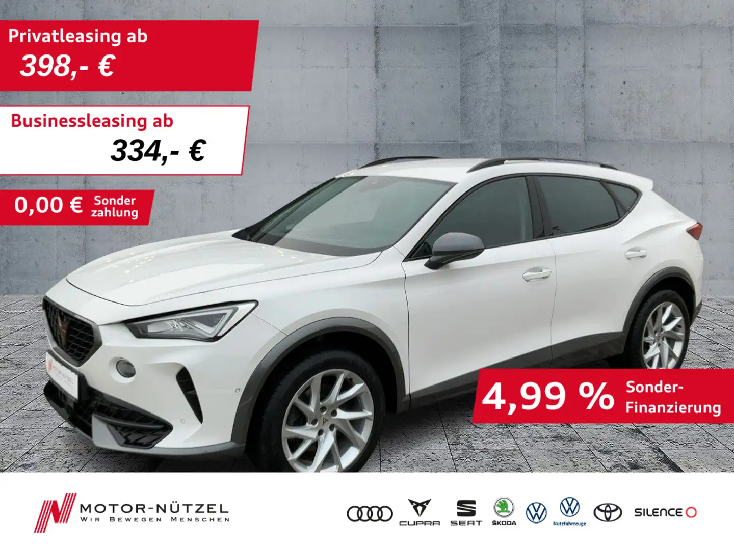 CUPRA Formentor 2.0 TDI DSG 4D LED+ACC+NAV+APP+SHZ+PDC Weiß - 1