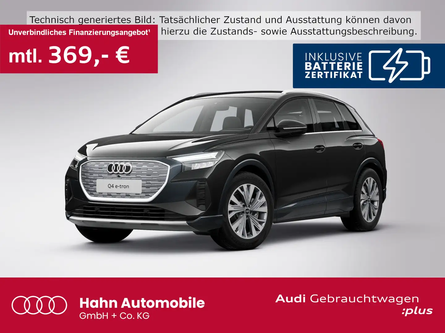 Audi Q4 e-tron 40 S-trc Virtual LED Navi Sitzh GRA Schwarz - 1