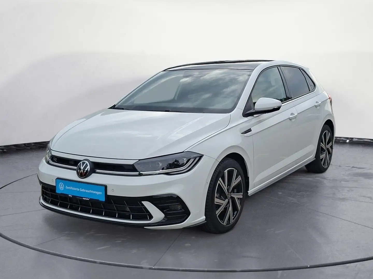 Volkswagen Polo 1.0 TSI DSG R-Line Navi Pano beats Keyless Blanc - 2