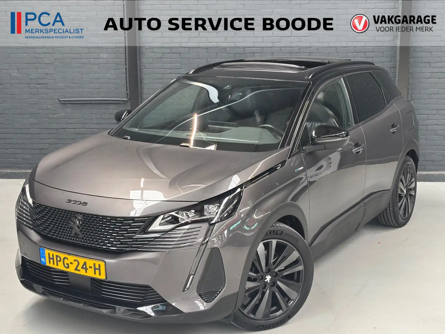 Peugeot 3008 1.6 HYbrid (225 pk) GT Pack - Black Pack - panoram Grijs - 1