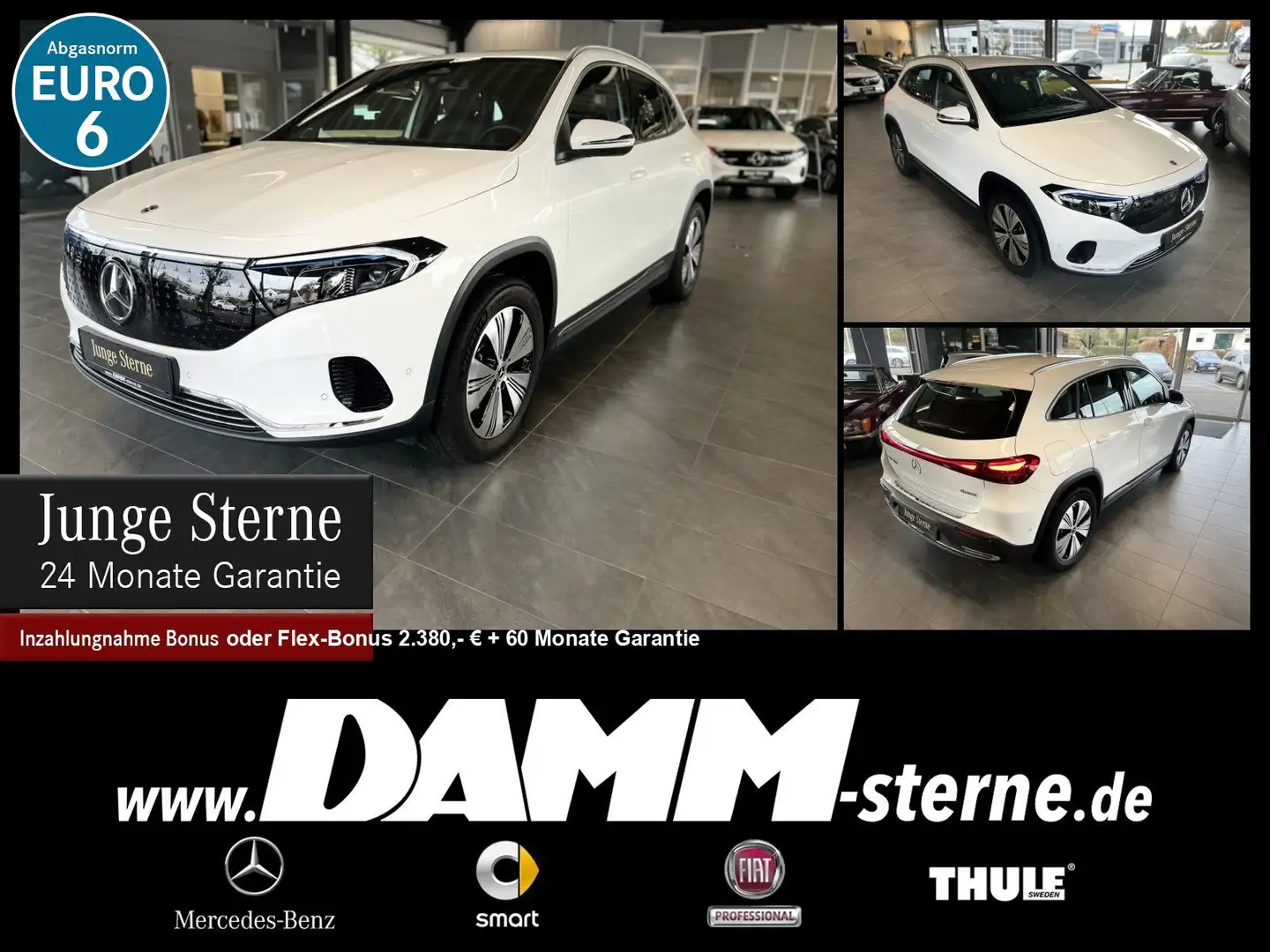 Mercedes-Benz EQA 300 EQA 300 4M Progressive Adv/AHK/Memory/LRH/+ Flex Weiß - 1