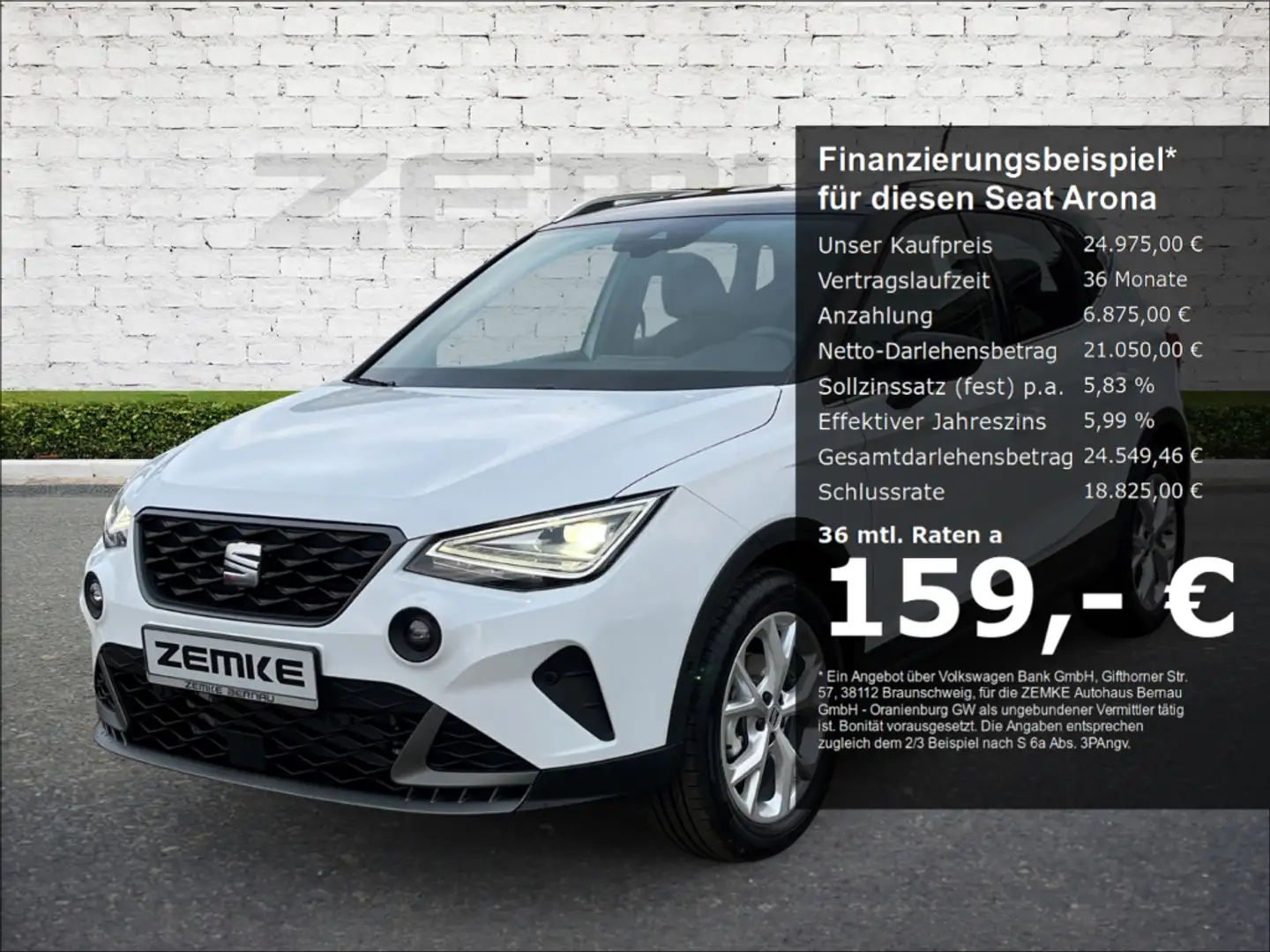 SEAT Arona 1.0 TSI DSG FR-Edition digitales Cockpit LED Sperr Weiß - 1