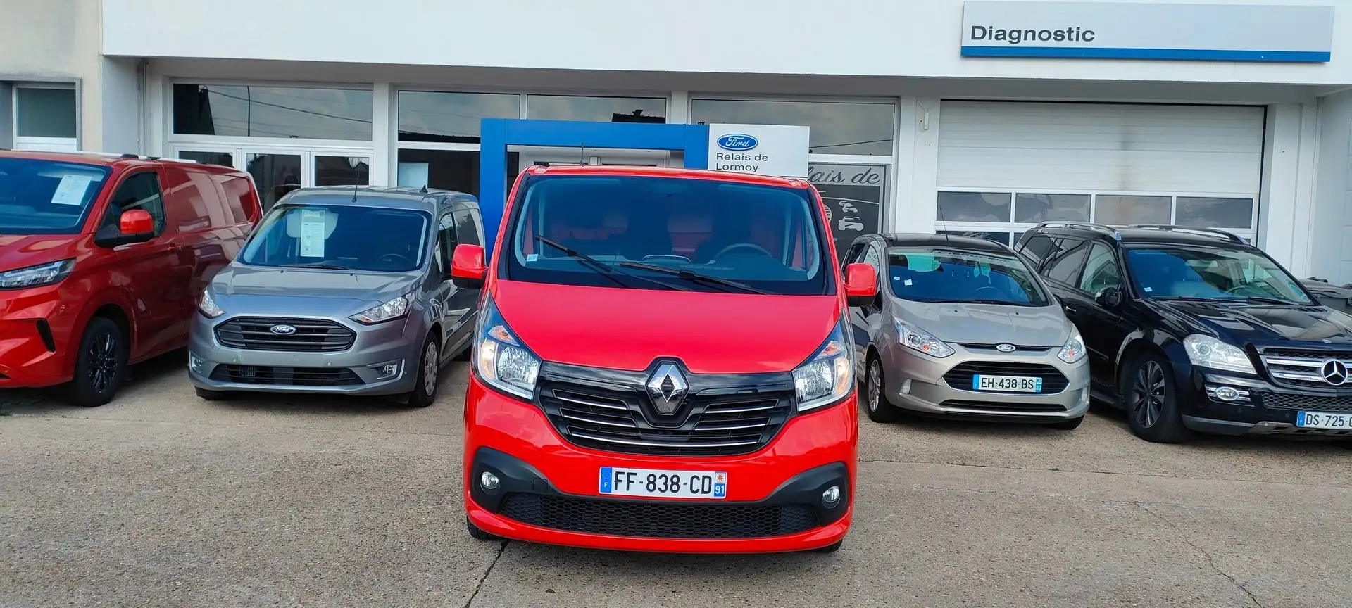 Renault TRAFIC L1H1 1.6 DCi 120ch S&S BVM6 GD CONFORT Rouge - 1