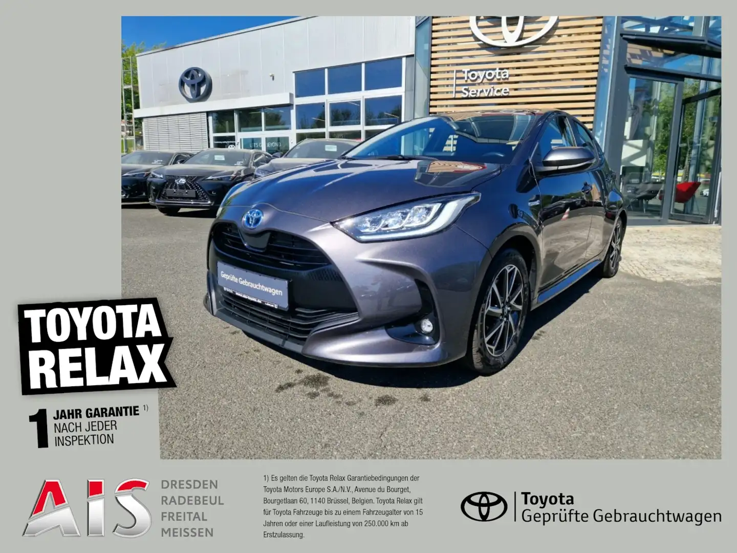Toyota Yaris 1.5 Hybrid Team Deutschland DAB*KAM*SHZ Gris - 1