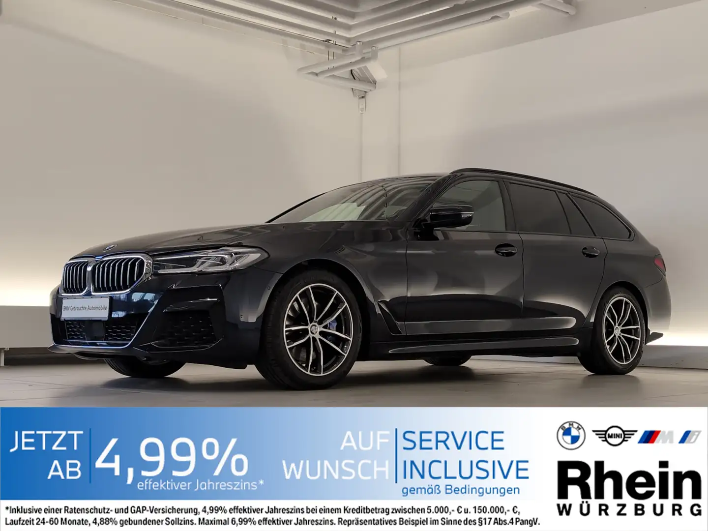 BMW 530 i xDrive Touring M Sportpaket Laser/HeadUp Laser/H Schwarz - 1