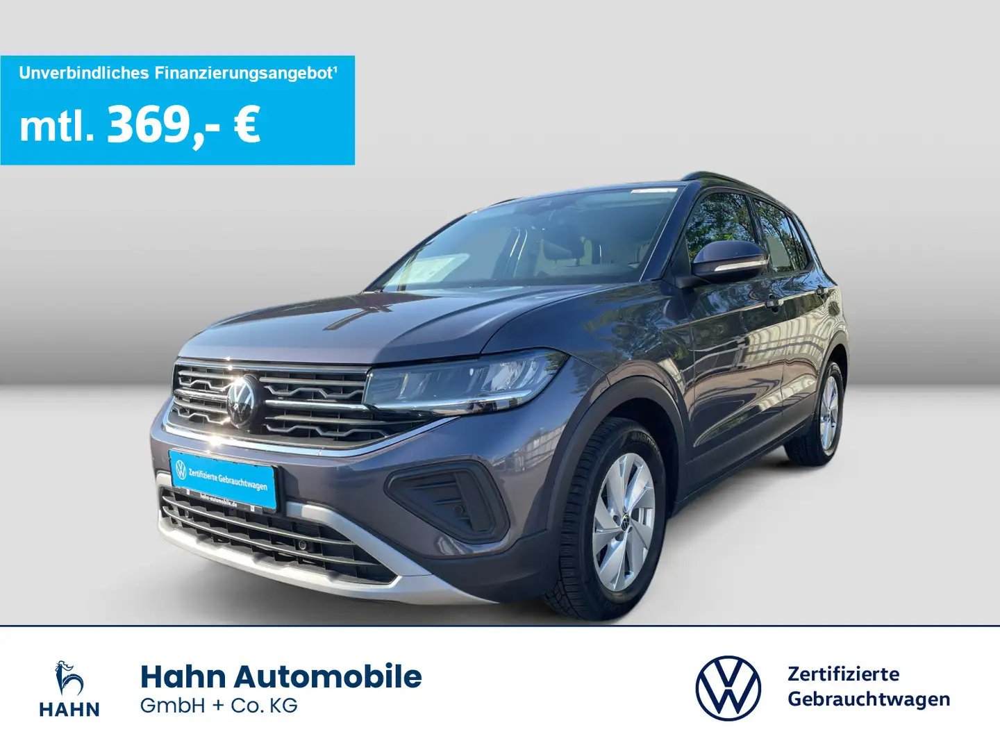Volkswagen T-Cross 1.0 TSI Life LED Navi ACC PDC Sitzh App Grau - 1