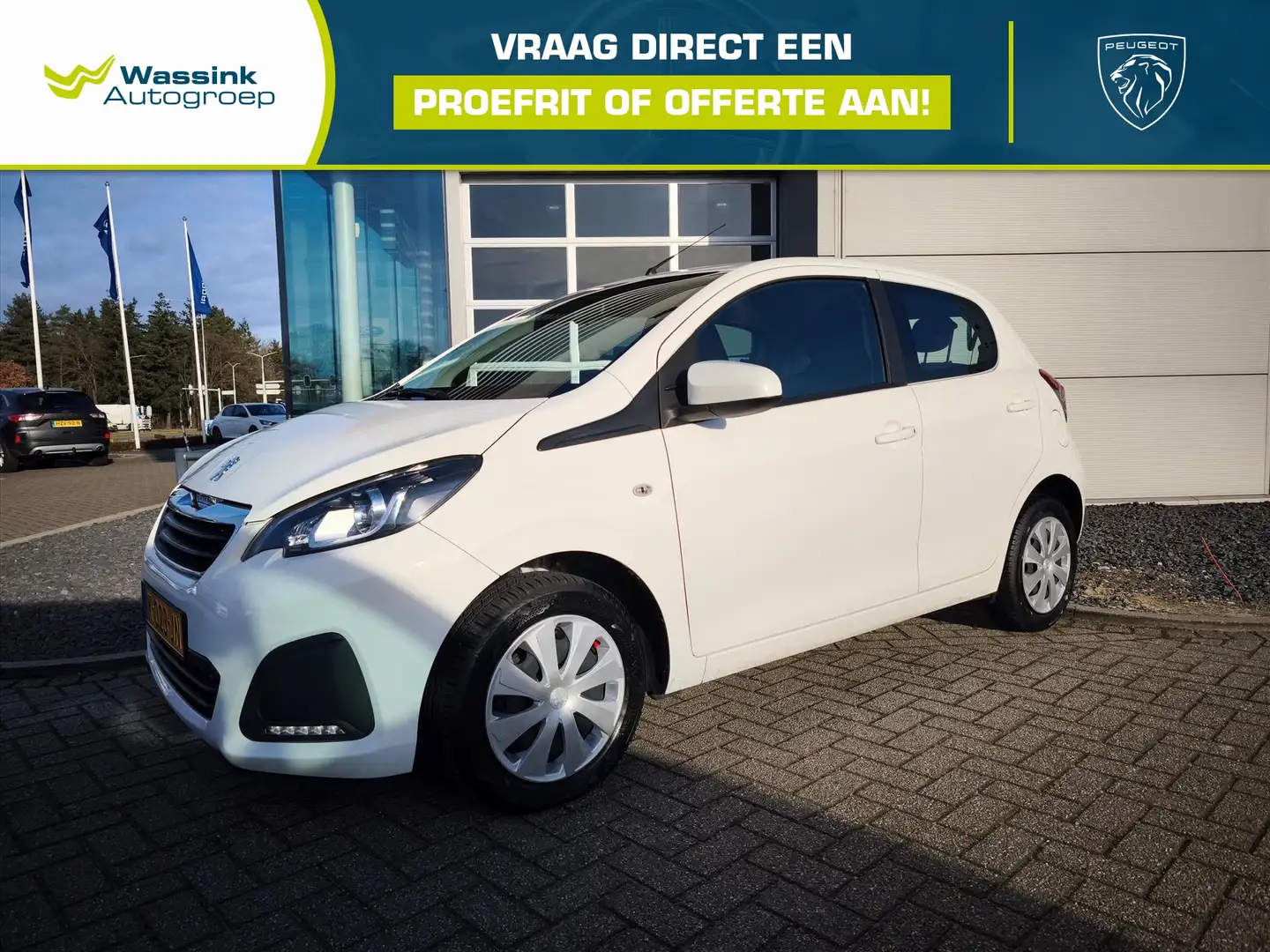 Peugeot 108 1.0 e-VTi 72pk 5D Active | Airco | all seasons Blanc - 1