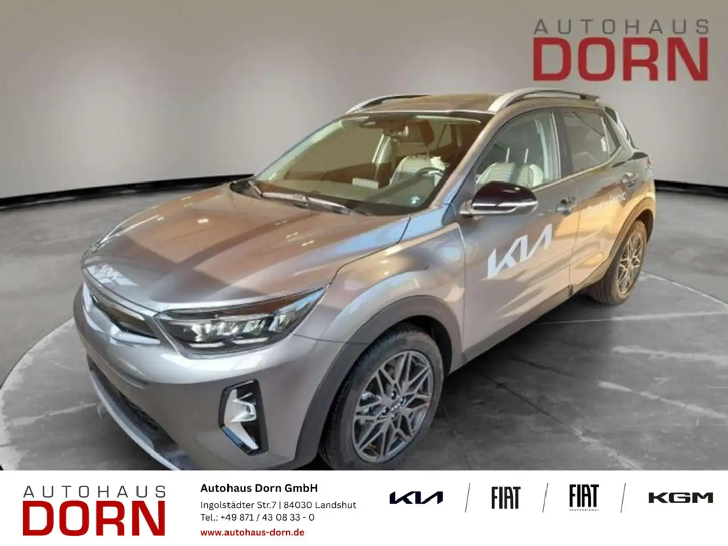 Kia Stonic Nightline 1.0T 48V DCT-Automatik Navi RF- Grau - 1