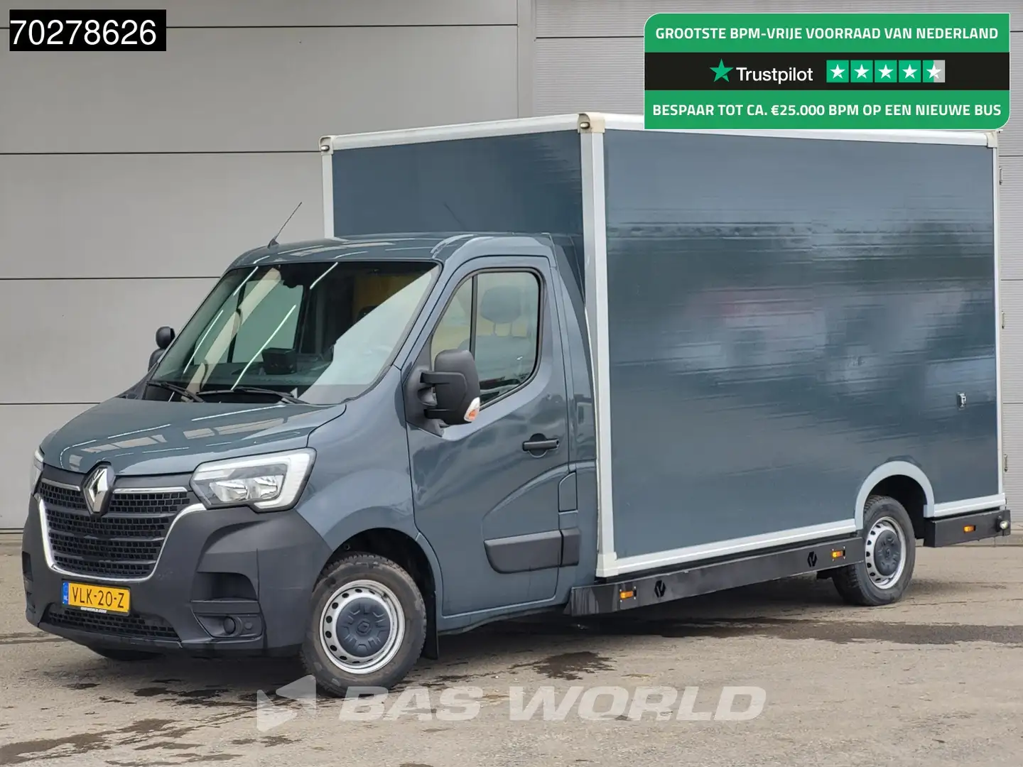 Renault Master 150PK Bakwagen Airco Cruise Luchtvering Meubelbak Grijs - 1