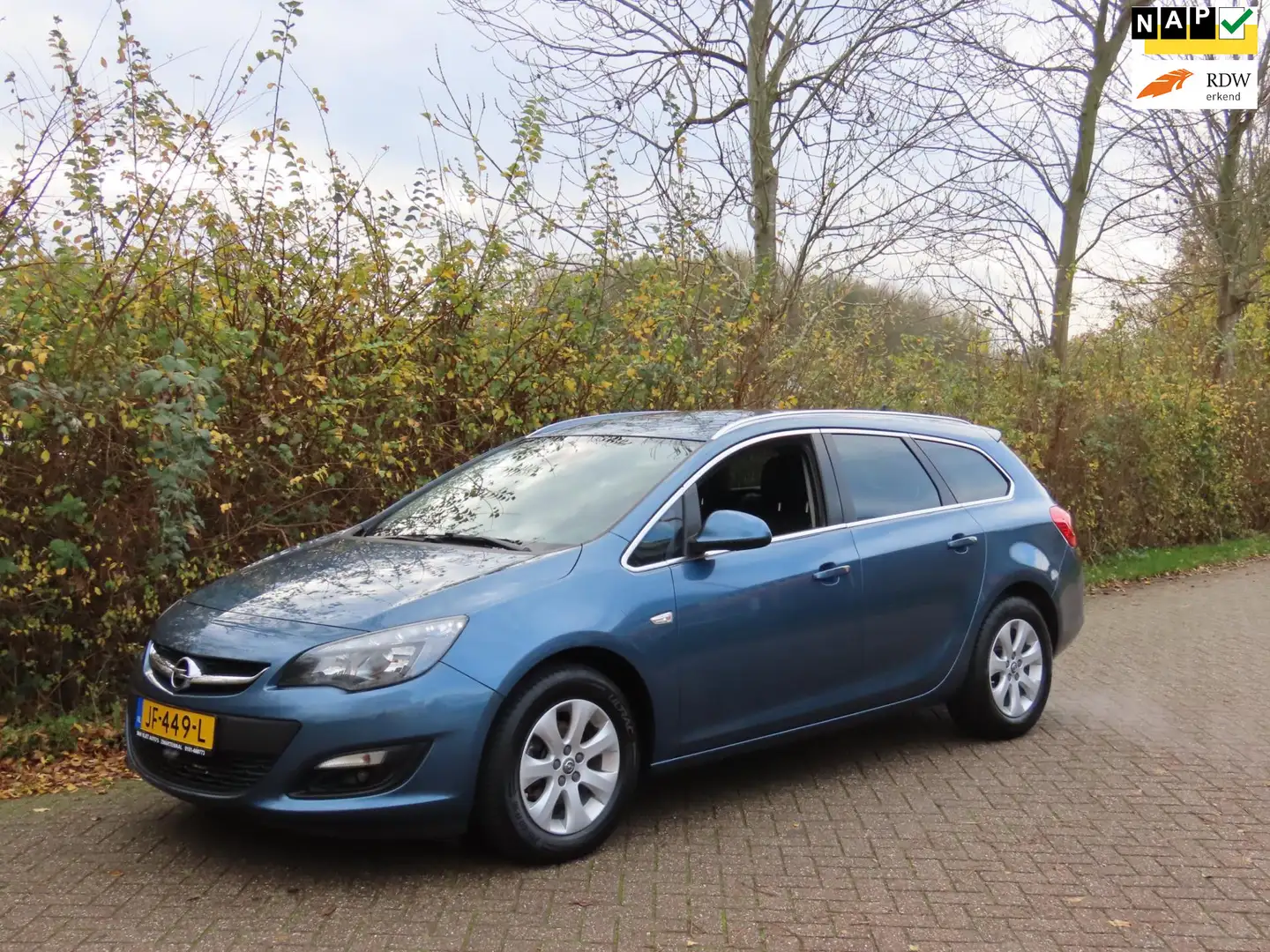 Opel Astra Sports Tourer 1.4 Turbo Blitz *2e EIG! *Navi *Crui Blauw - 1