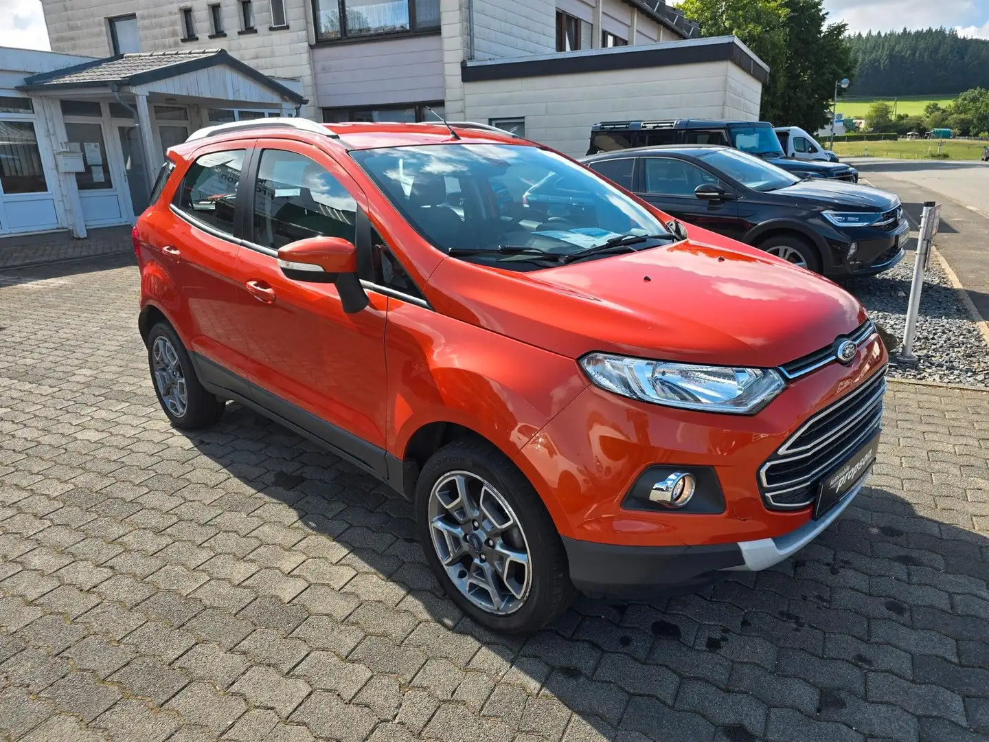 Ford EcoSport 1.5 TDCI Titanium KLIMA PDC TEILLEDER Arancione - 2