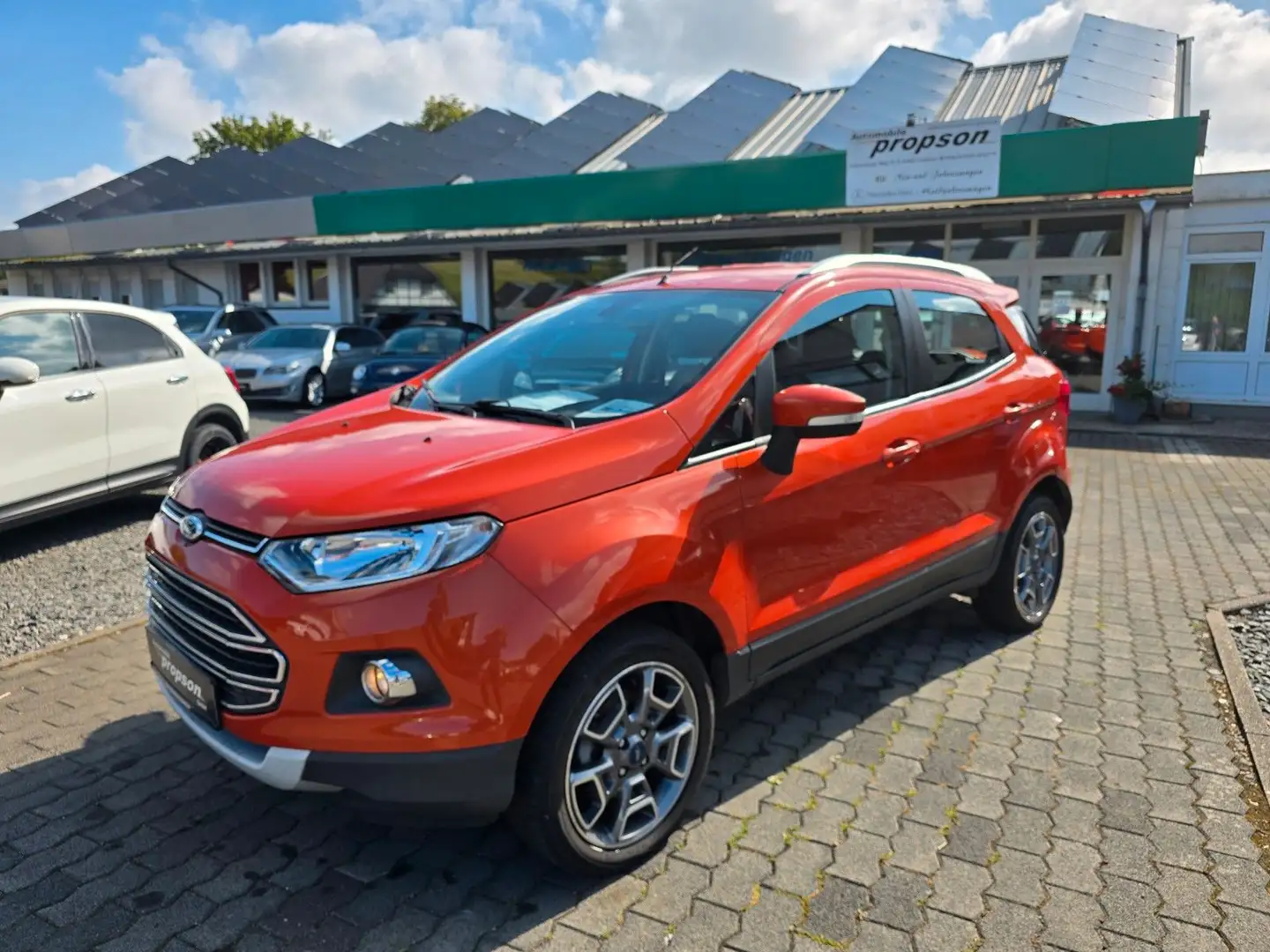 Ford EcoSport 1.5 TDCI Titanium KLIMA PDC TEILLEDER Arancione - 1