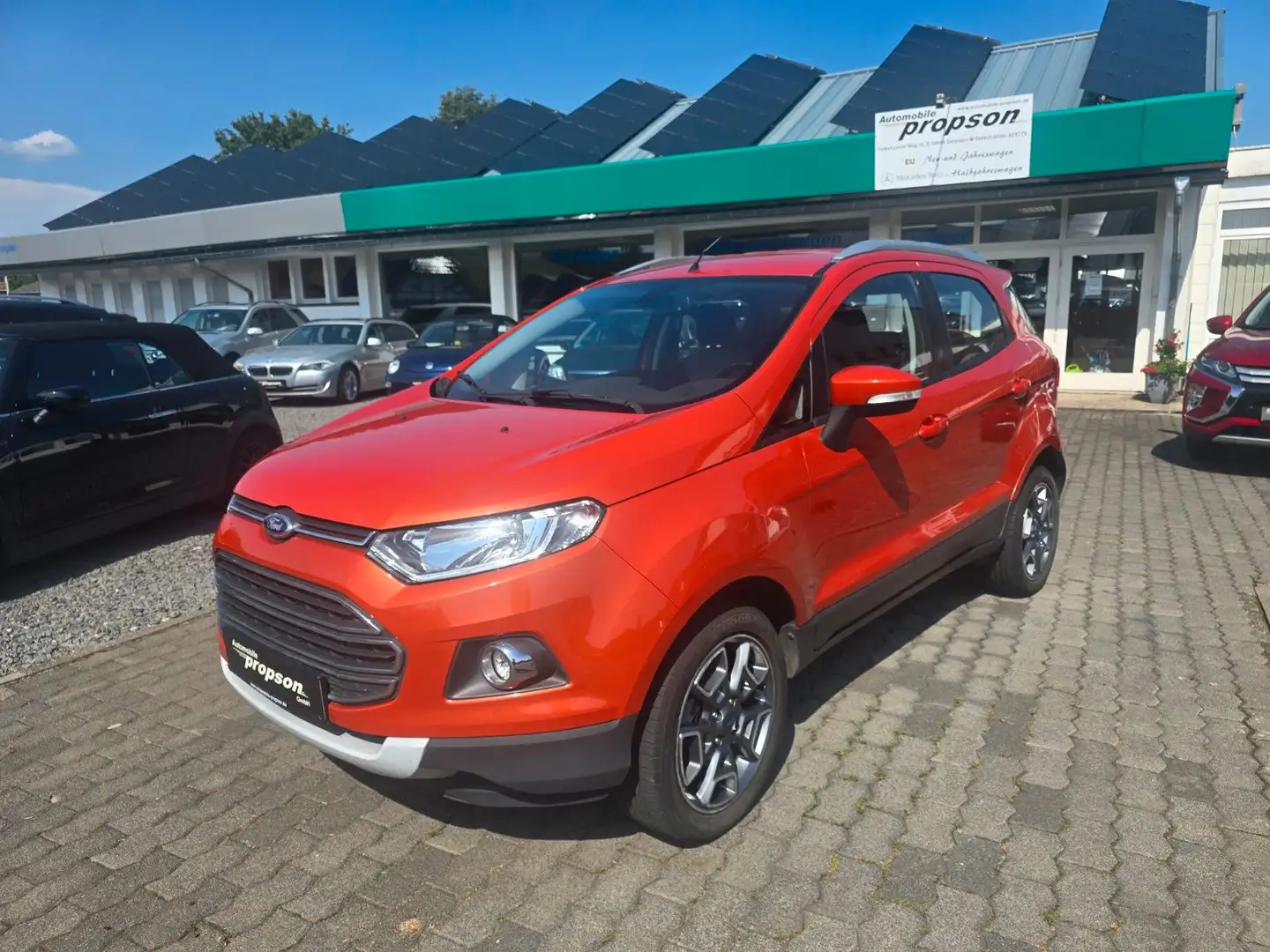 Ford EcoSport 1.5 TDCI Titanium KLIMA PDC TEILLEDER Orange - 1
